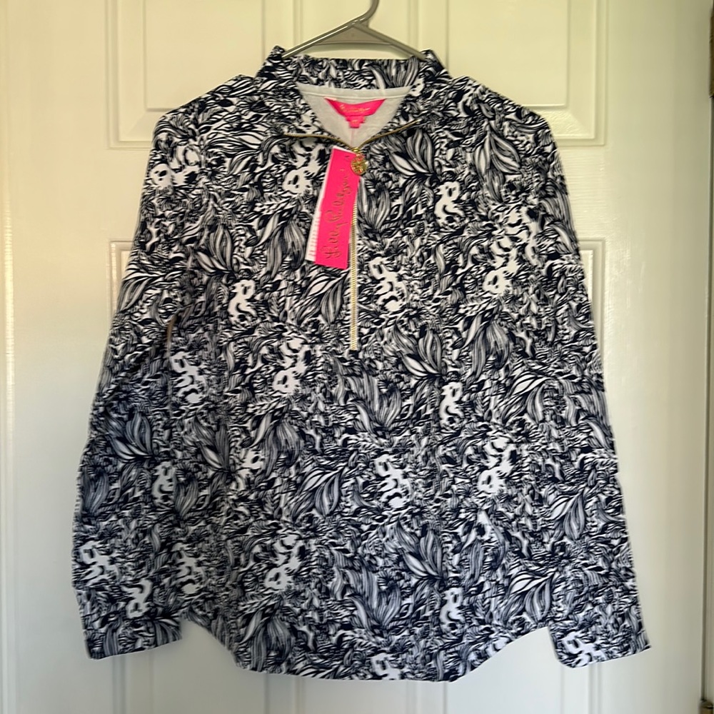 Lilly Pulitzer Navy Koala Pop Over XS